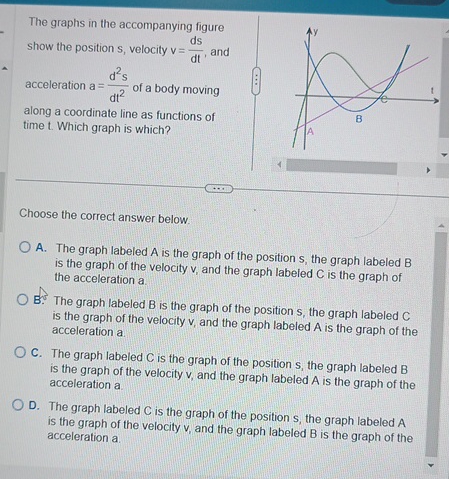 The graphs in the accompanying figure Show the