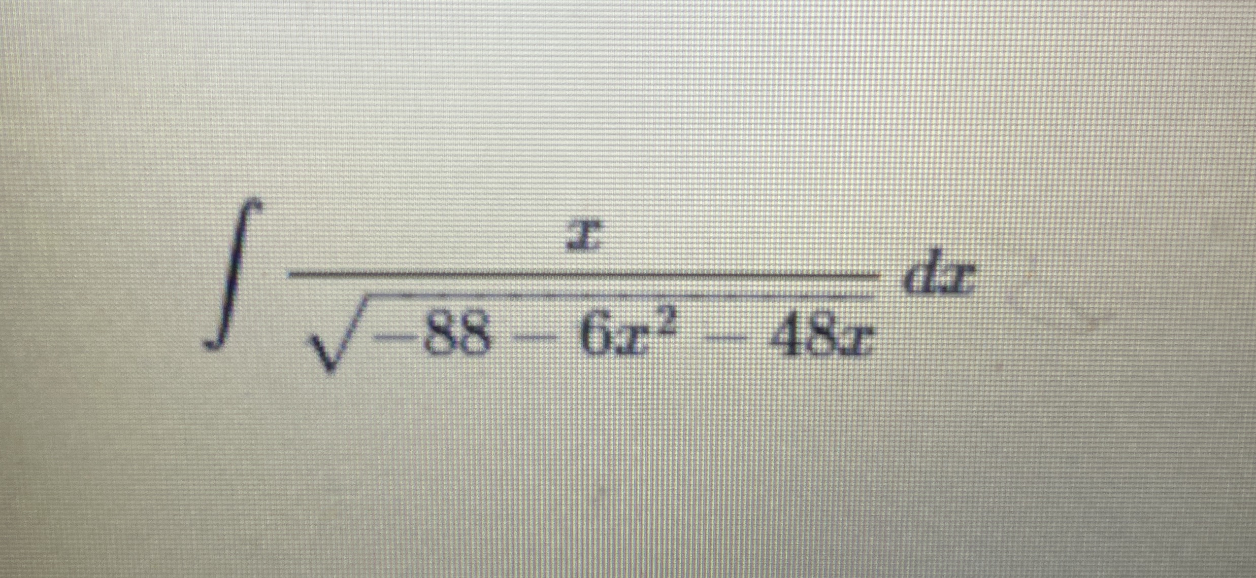What is the trig substitution for x ? ( x = f ( t