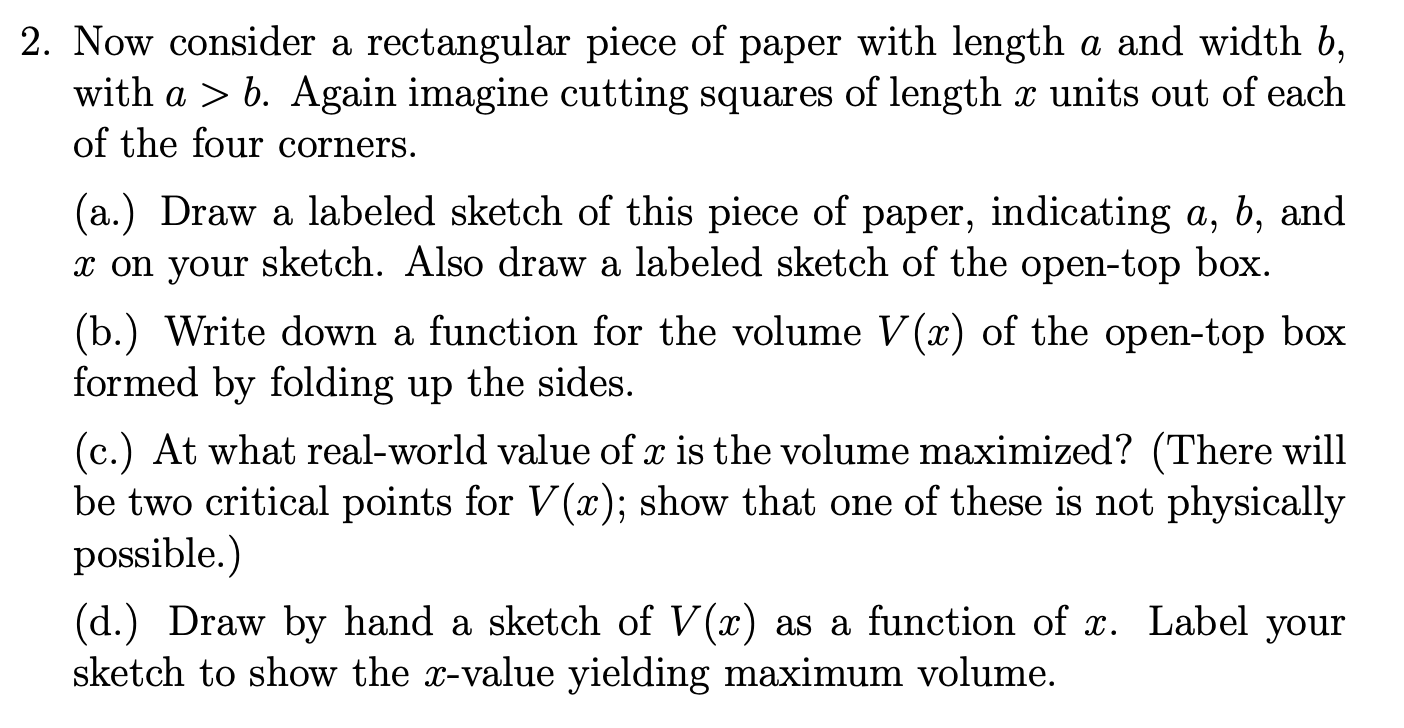 2 . Now consider a rectangular piece of paper