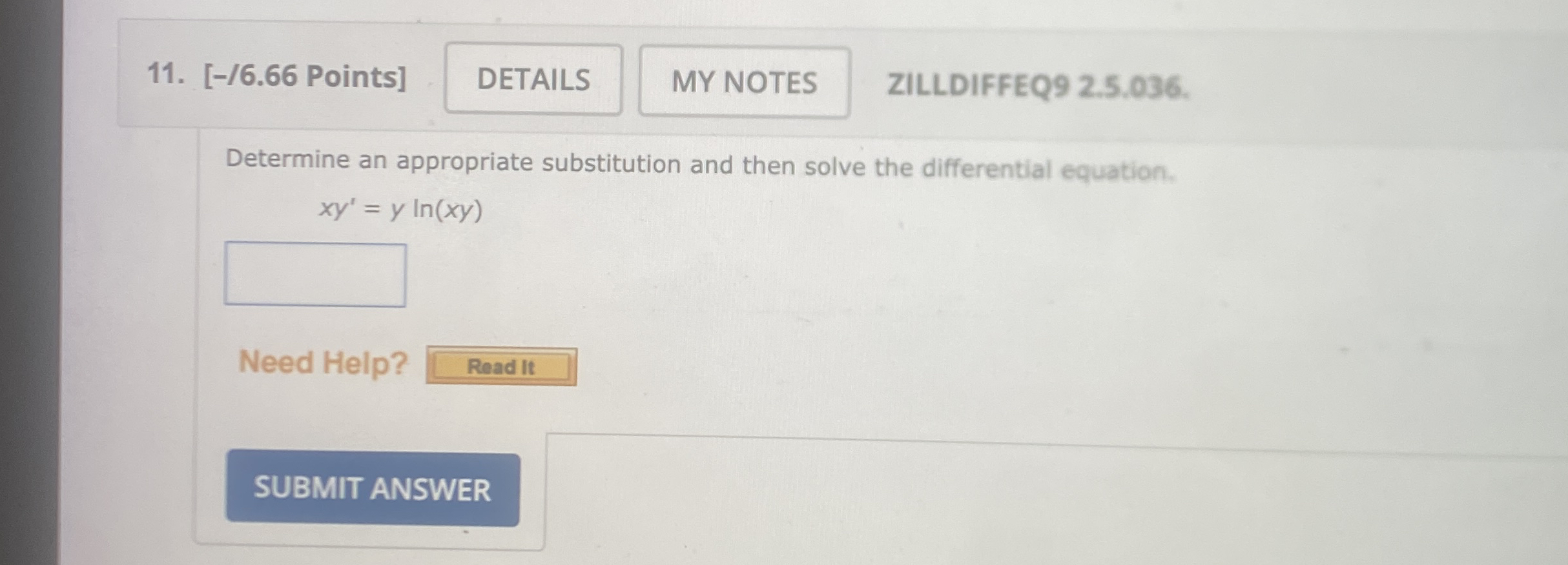 [ - / 6 . 6 6 Points ] ZILLDIFFEQ 9 2 . 5 . 0 3 6