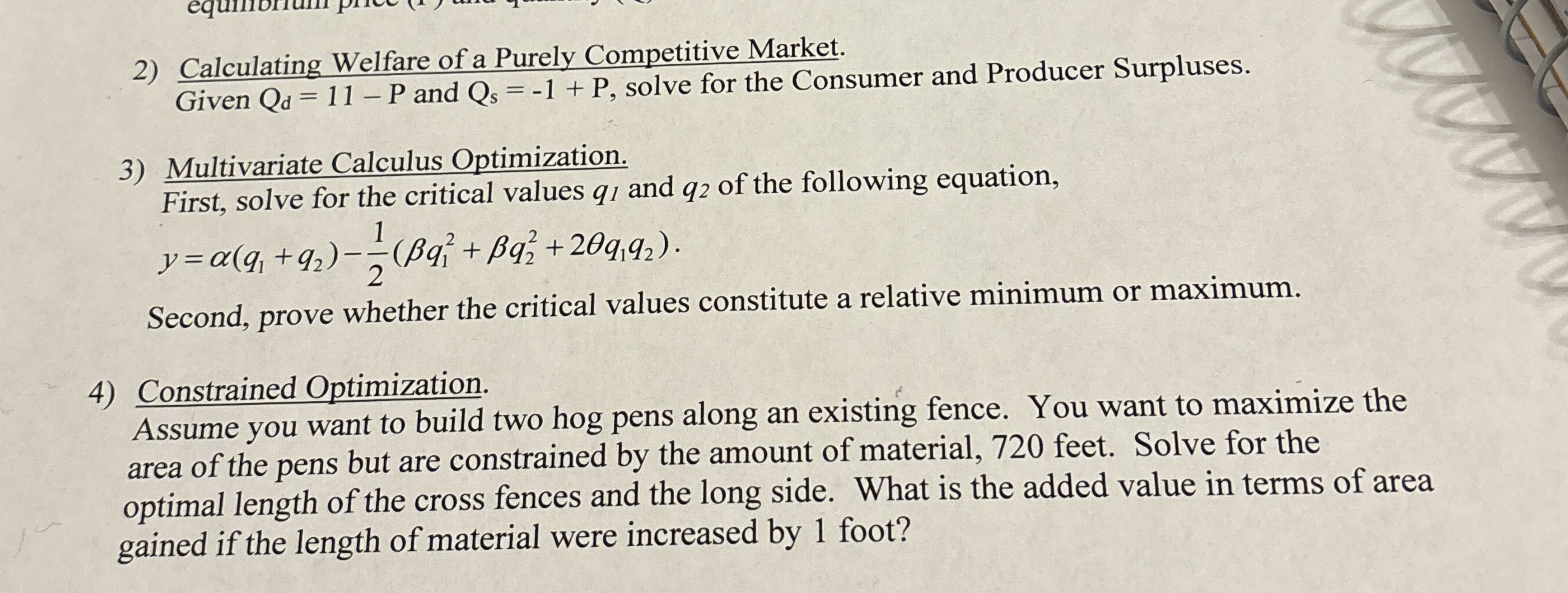 Calculating Welfare of a Purely Competitive