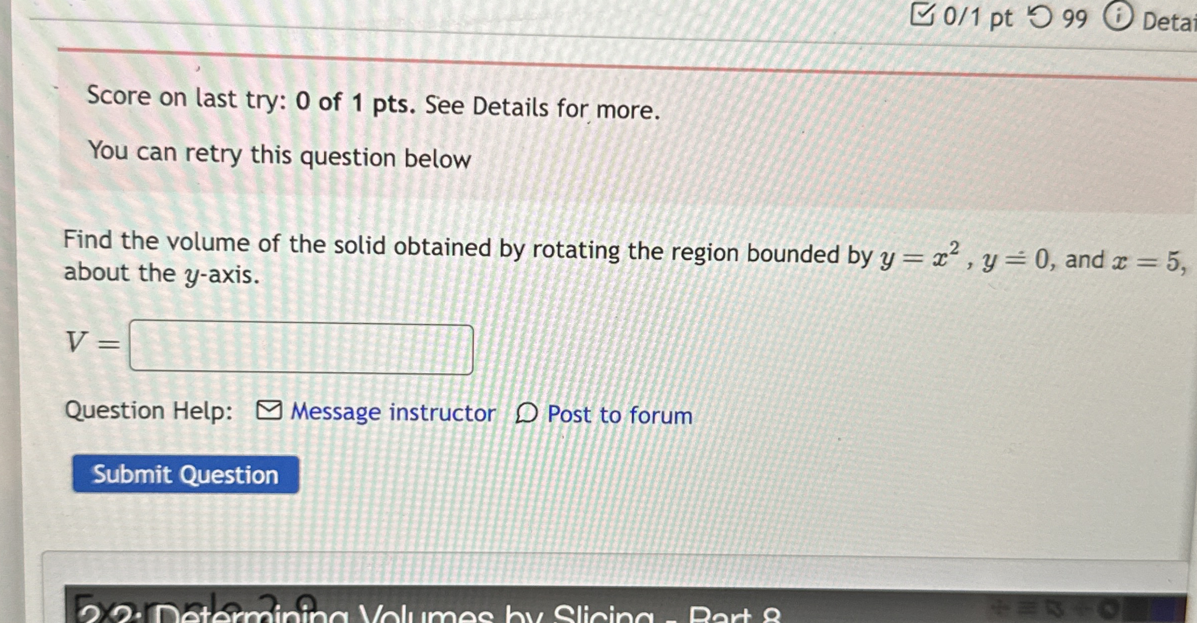 0 1 pt 9 9 Deta Score on last try: 0 of 1 pts .