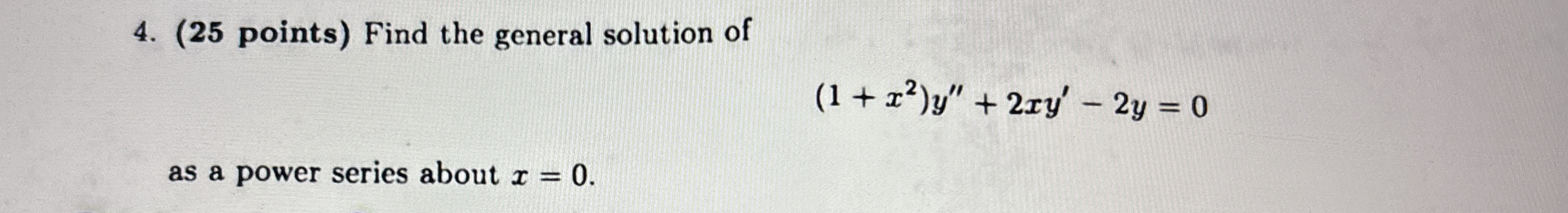 Find the general solution of ( 1 + x 2 ) y ' ' +