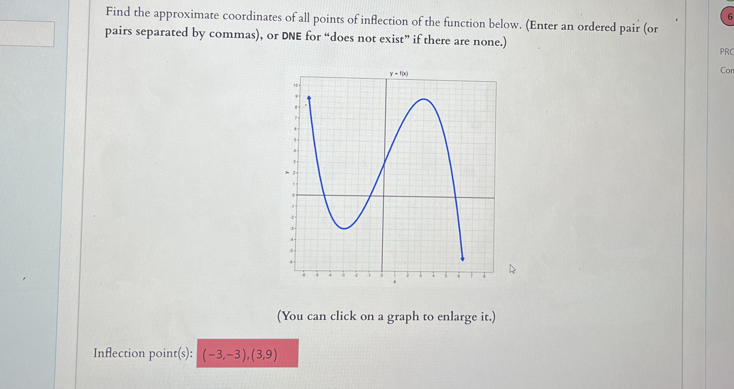 Find the approximate coordinates of all points of