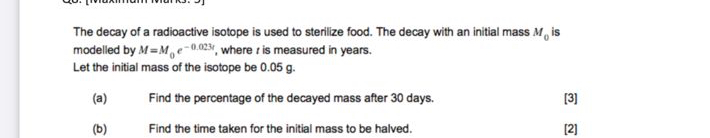 The decay of a radioactive isotope is used to
