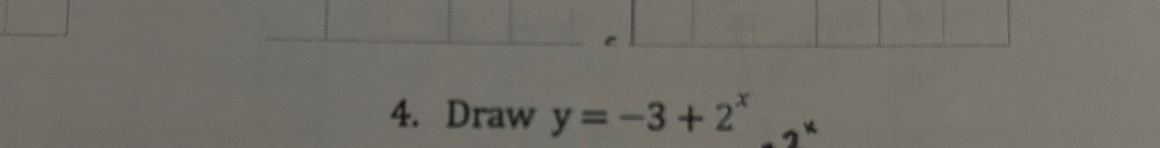 Draw y = - 3 + 2 x