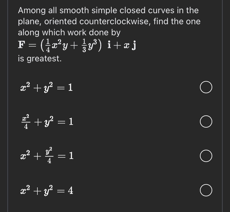 Among all smooth simple closed curves in the