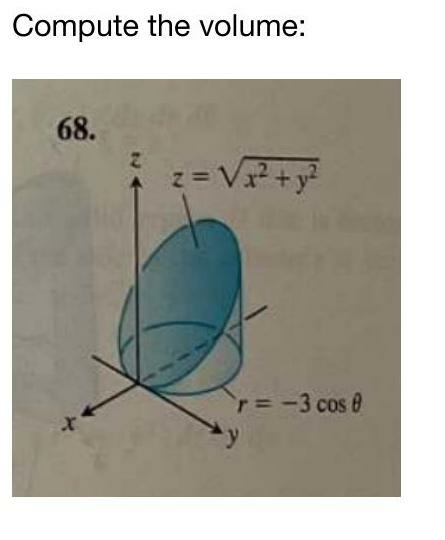 Compute the volume: 6 8 .