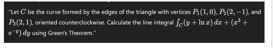 "Let C be the curve formed by the edges of the