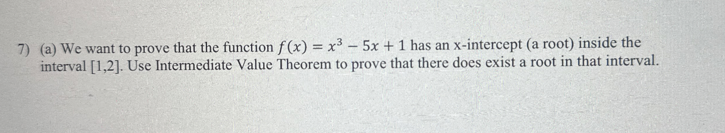 ( a ) We want to prove that the function f ( x )