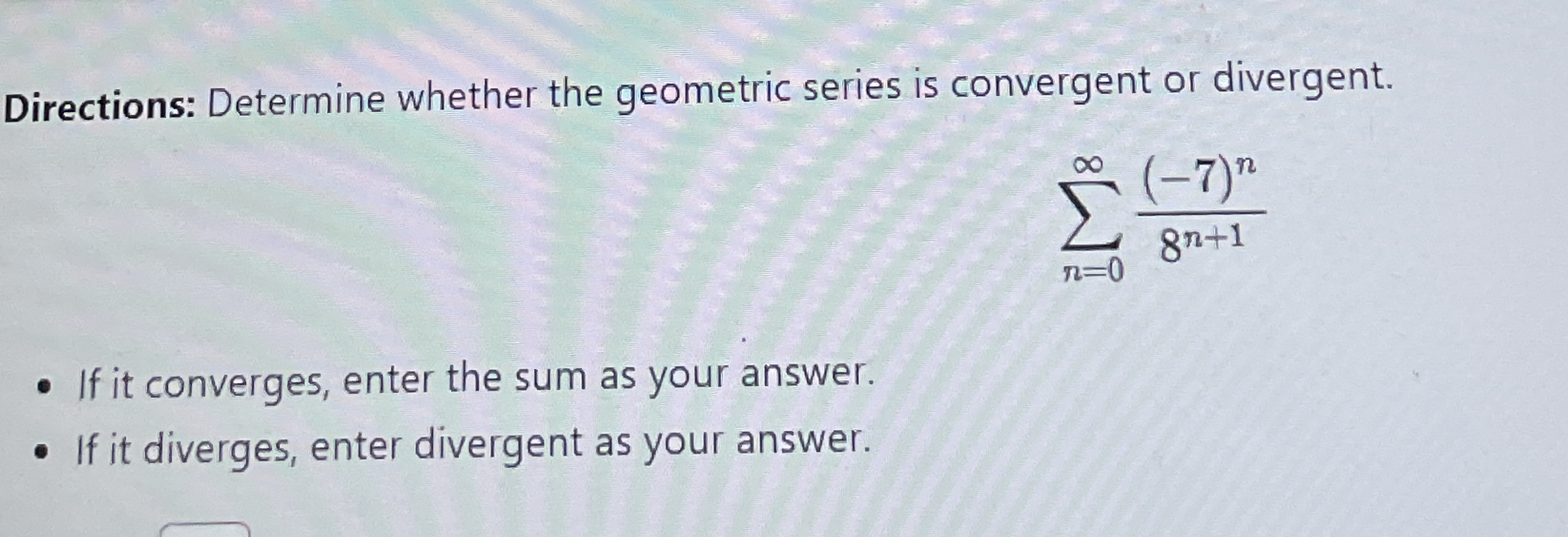 Directions: Determine whether the geometric