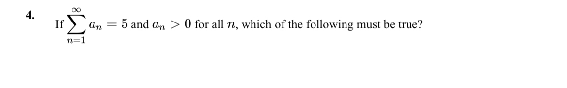 If n = 1 a n = 5 and a n  style=