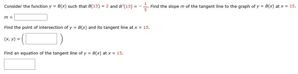 Consider the function y = B ( x ) such that B ( 1