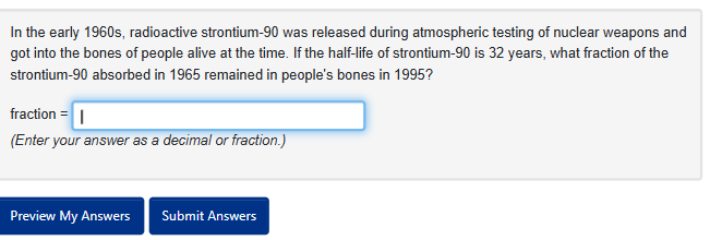 In the early 1 9 6 0 s , radioactive strontium -