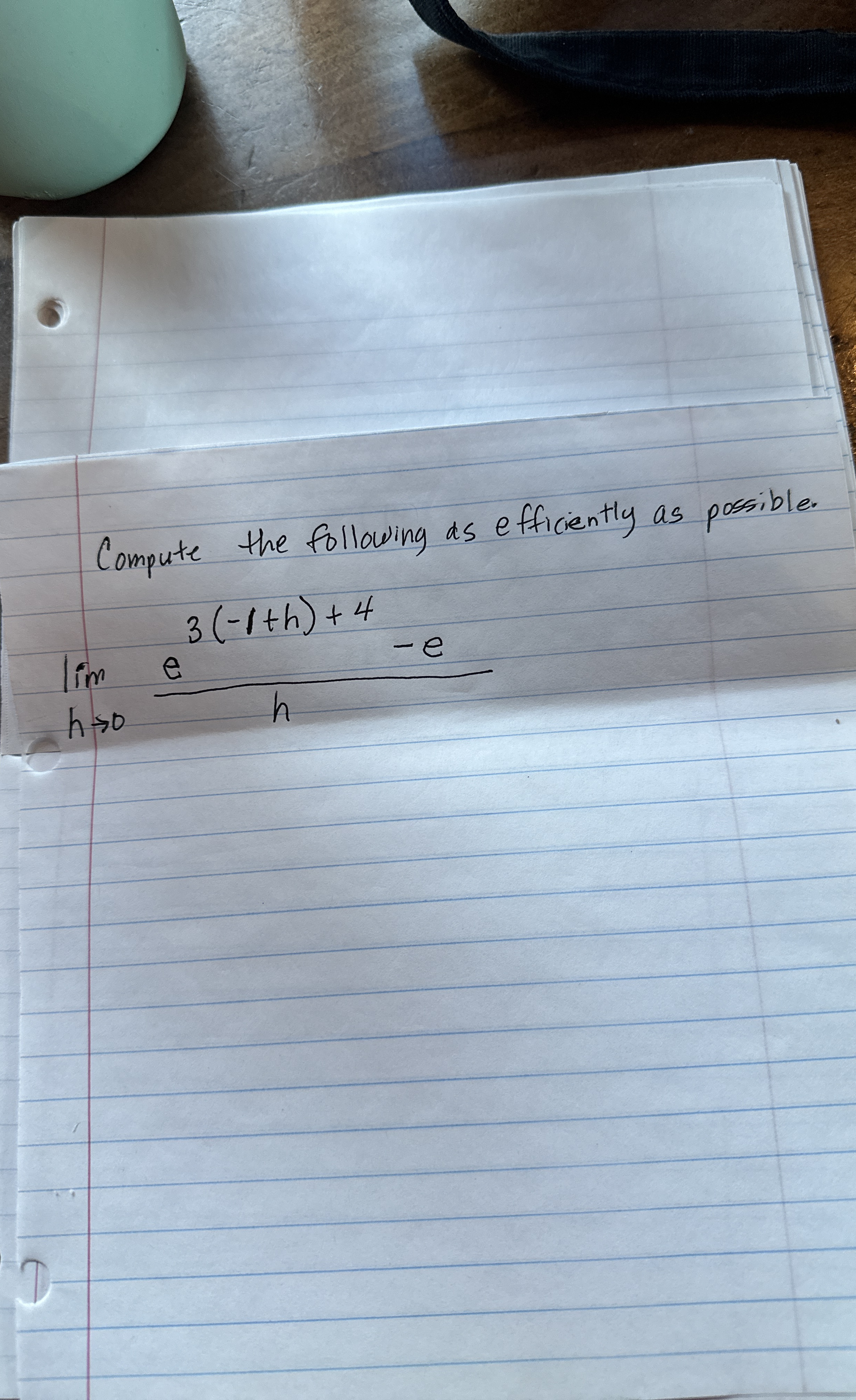 Compute the following as efficiently as possible.