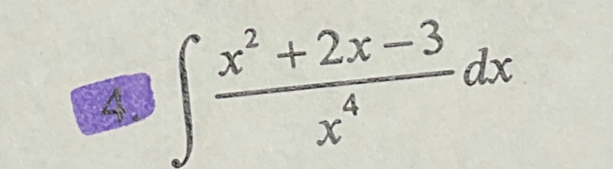 Evaluate x 2 2 x - 3 x 4 d x