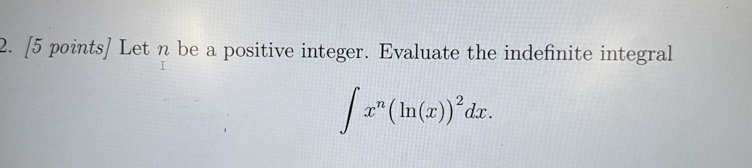 [ 5 points ] Let n be a positive integer.