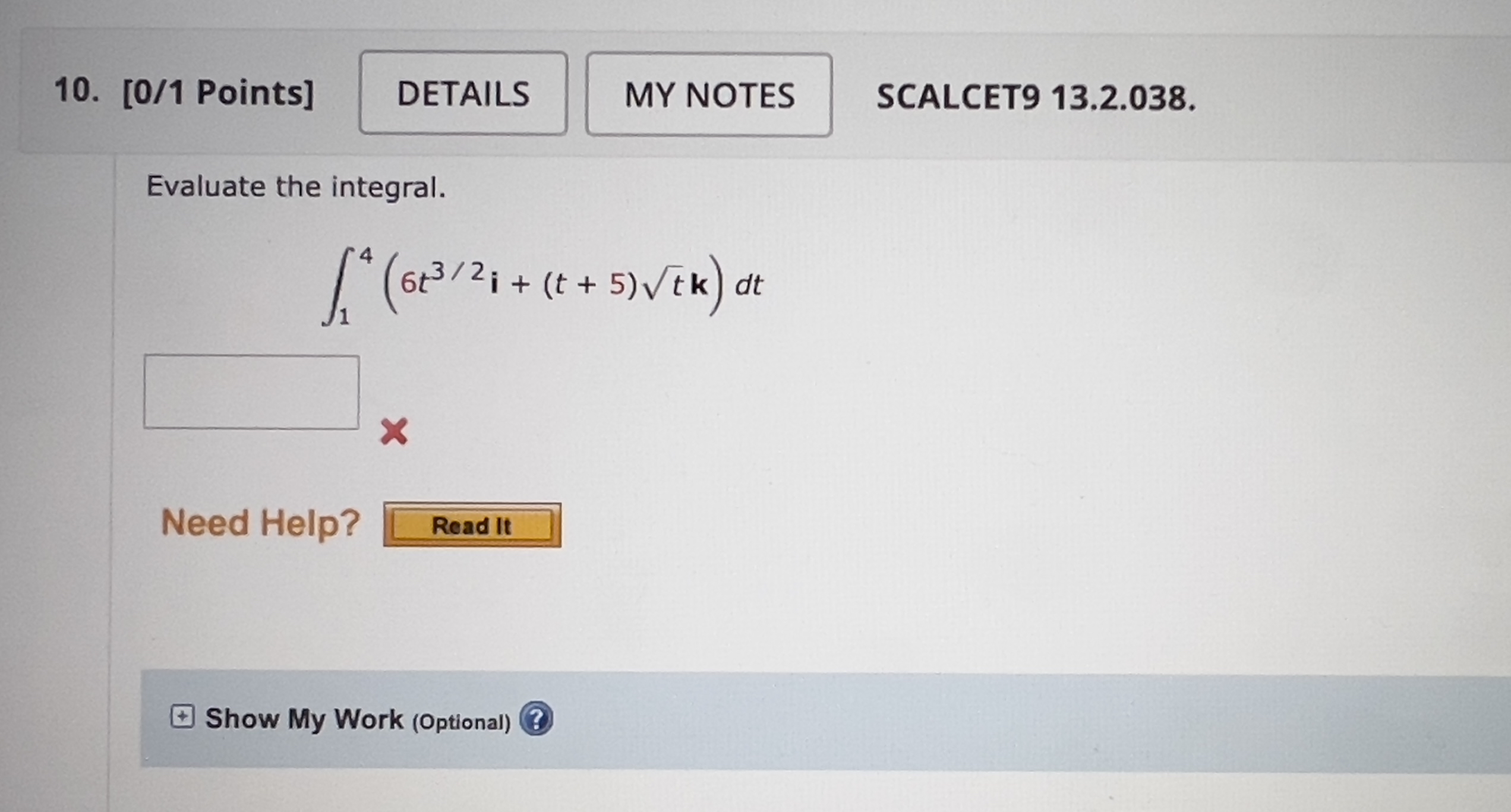 [ 0 / 1 Points ] SCALCET 9 1 3 . 2 . 0 3 8 .