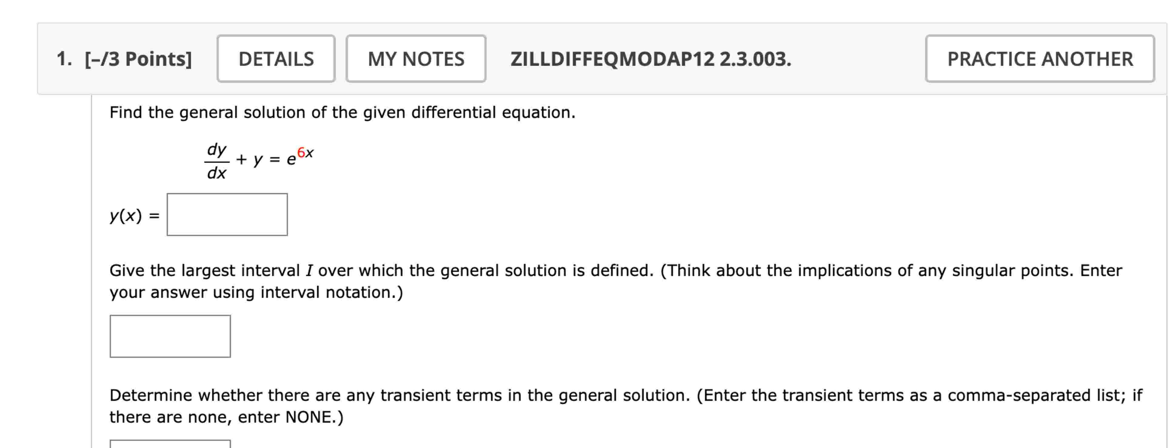 Find the general solution of the given