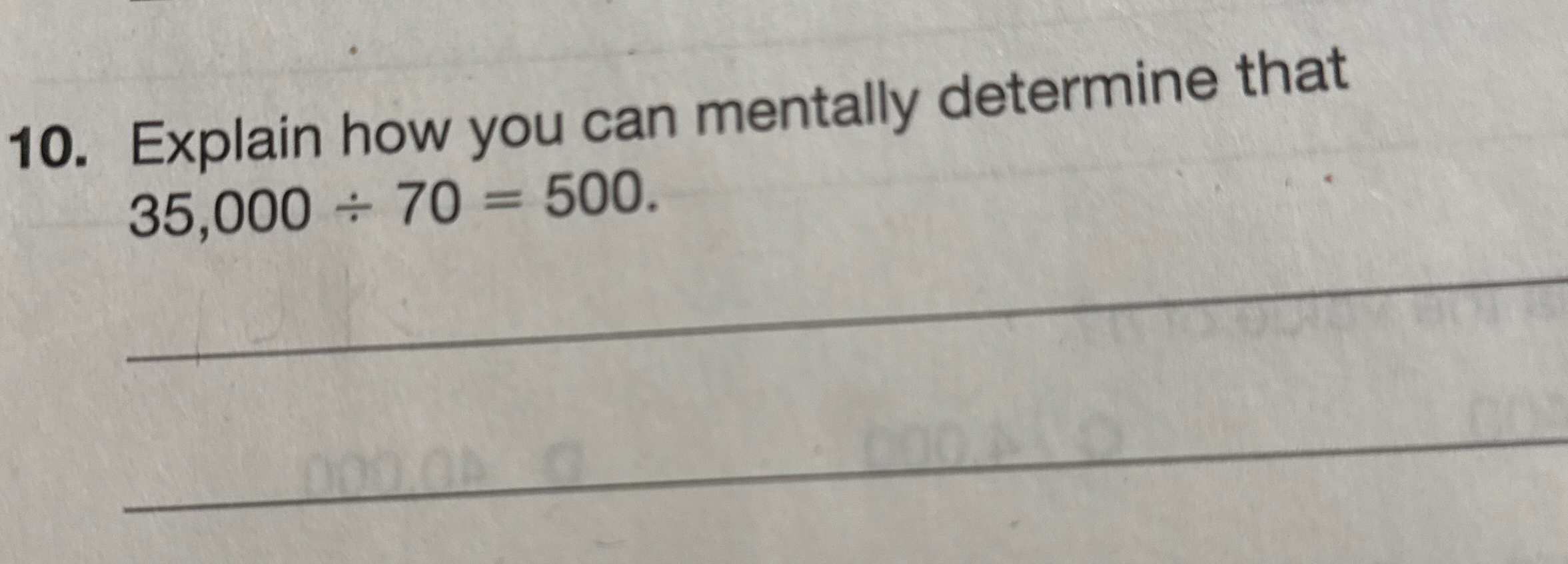 Explain how you can mentally determine that 3 5 ,