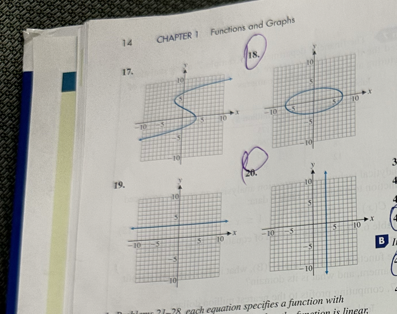 1 4 CHAPTER 1 Functions and Graphs 1 7 1 8 . 3 1 9