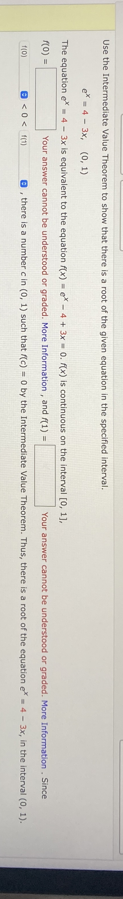 Use the Intermediate Value Theorem to show that