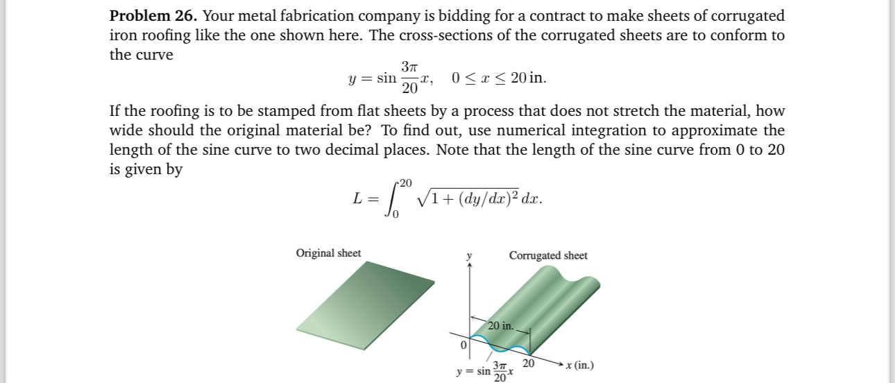 Problem 2 6 . Your metal fabrication company is