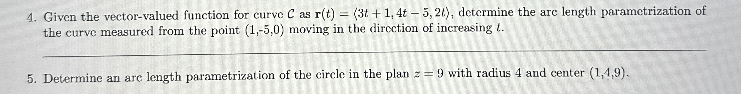 Given the vector - valued function for curve C as