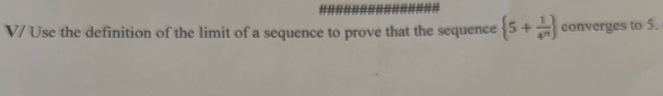 ############### V / Use the definition of the