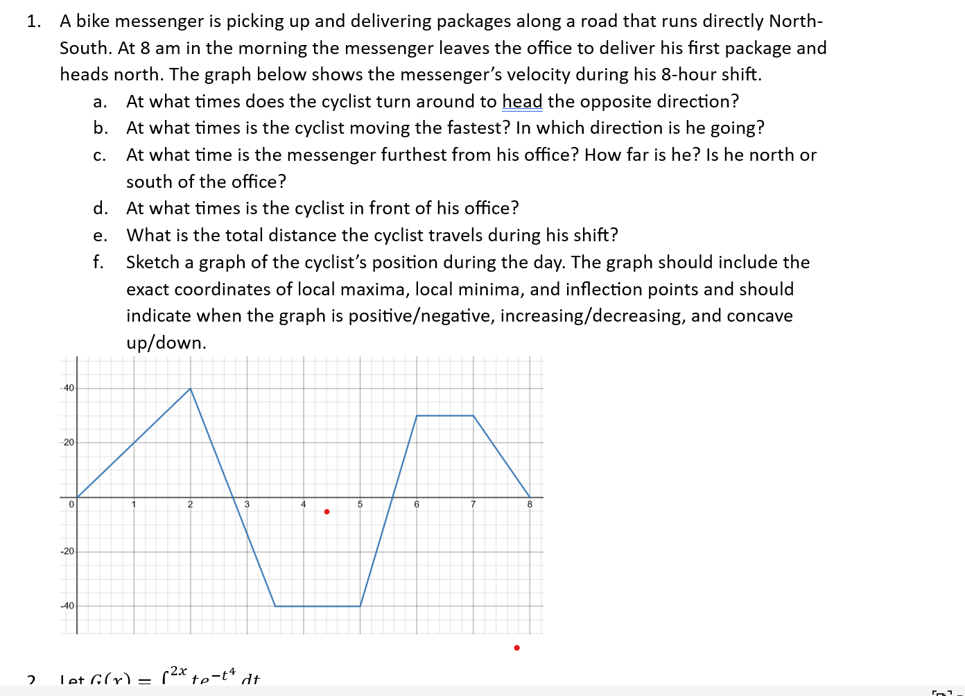 A bike messenger is picking up and delivering