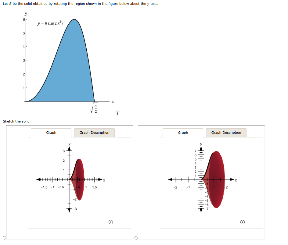 Let \ ( S \ ) be the solid obtained by rotating