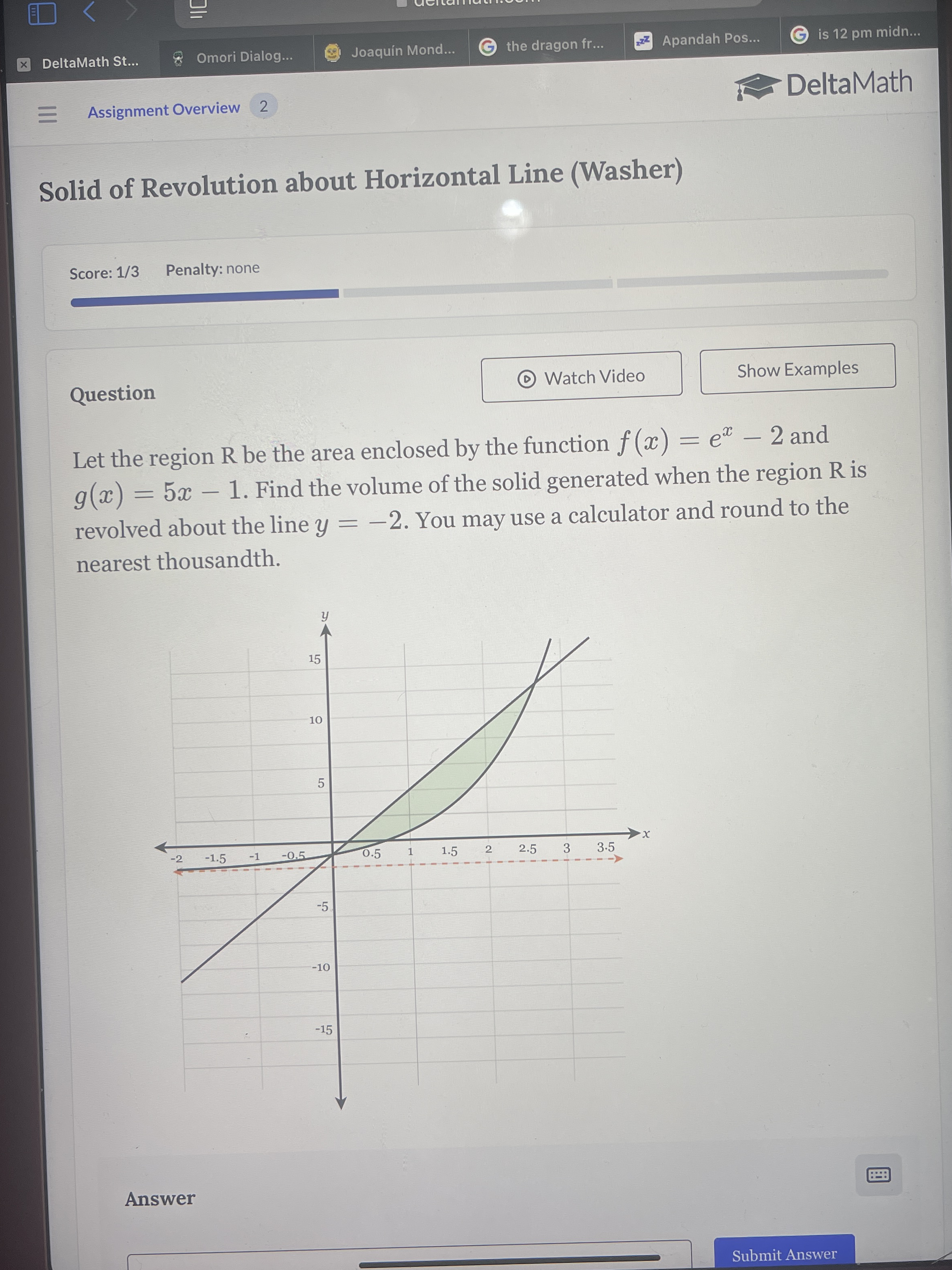 DeltaMath St . . . Omori Dialog... Joaqu n