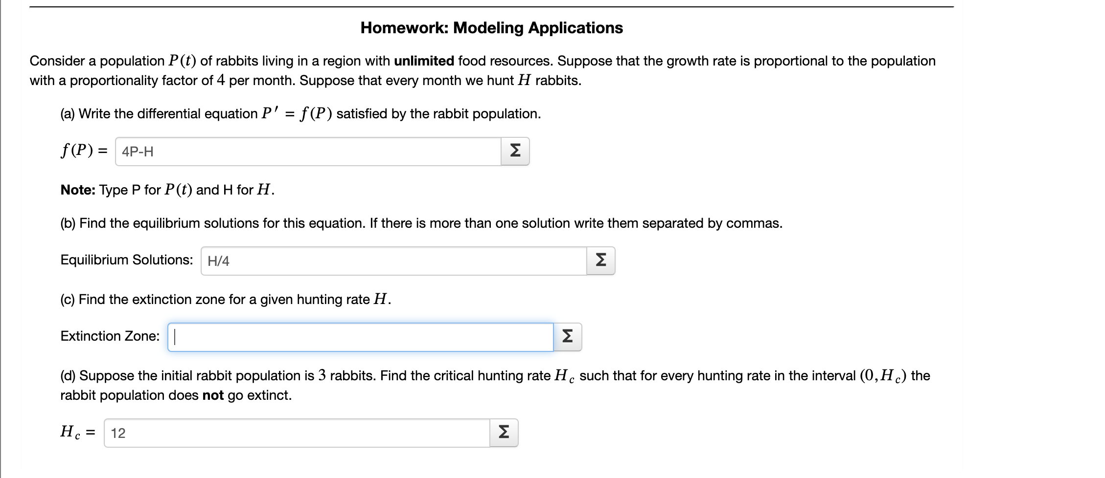 Homework: Modeling Applications Consider a
