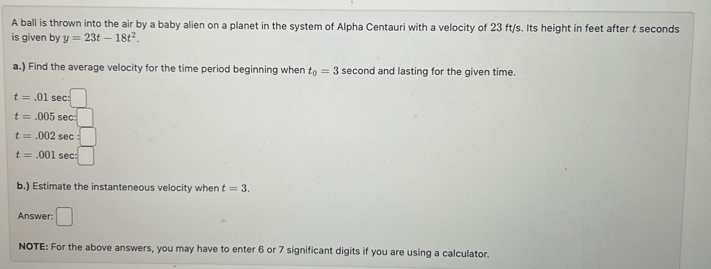 A ball is thrown into the air by a baby alien on