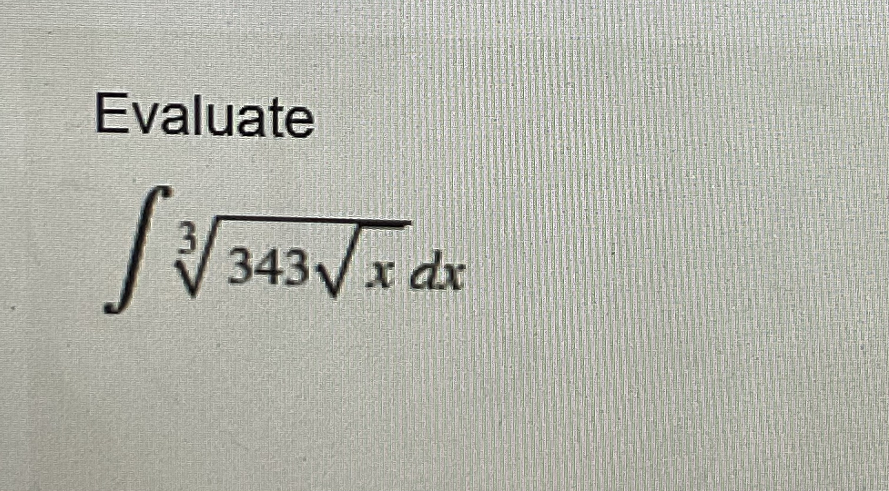 Evaluate 3 4 3 x 2 3 d x