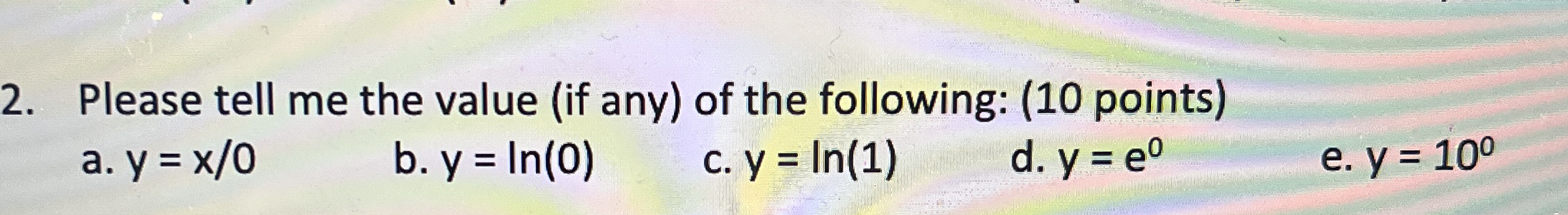 Please tell me the value ( if any ) of the