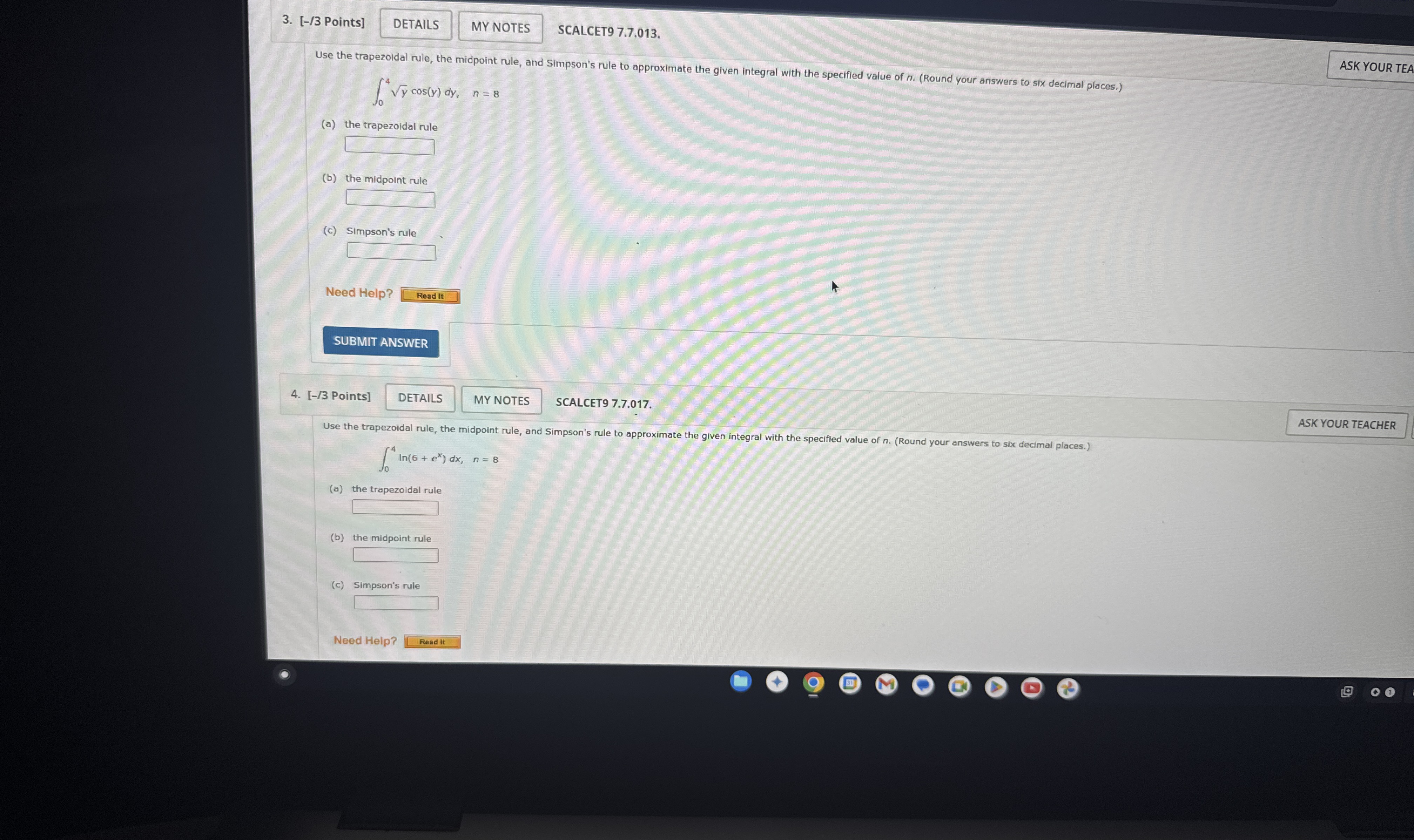 [ - / 3 Points ] DETAILS SCALCET 9 7 . 7 . 0 1 3