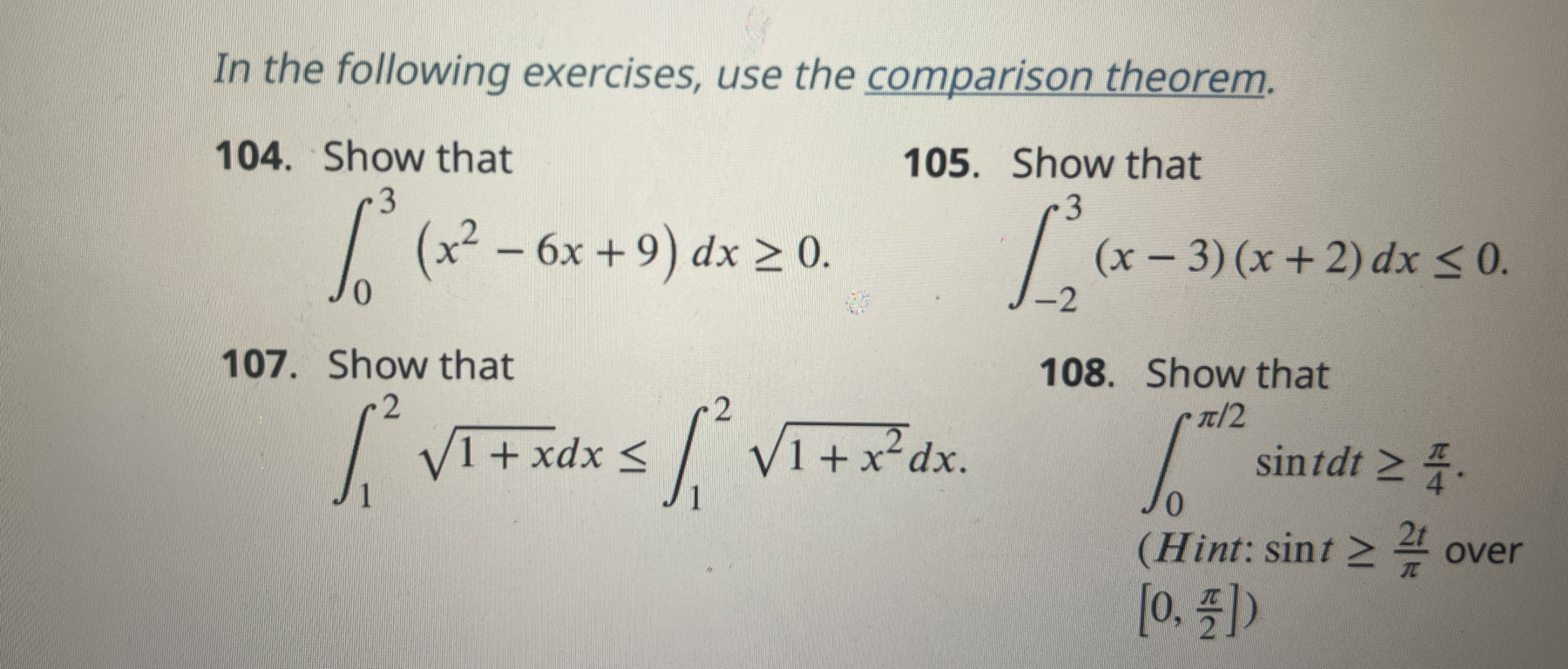 In the following exercises, use the comparison