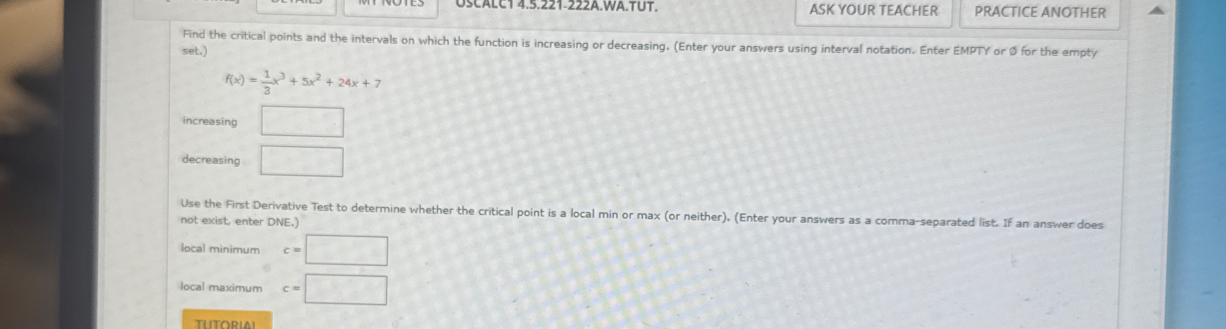 ASK YOUR TEACHER PRACTICE ANOTHER Find the