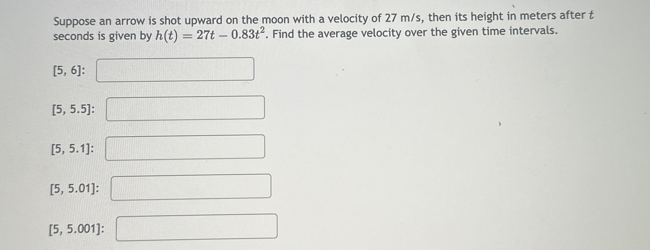 Suppose an arrow is shot upward on the moon with