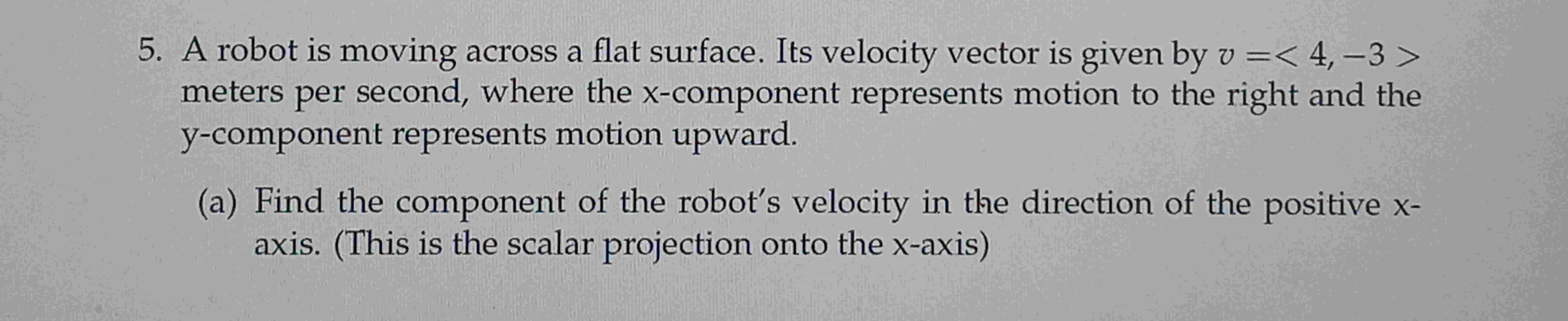 A robot is moving across a flat surface. Its