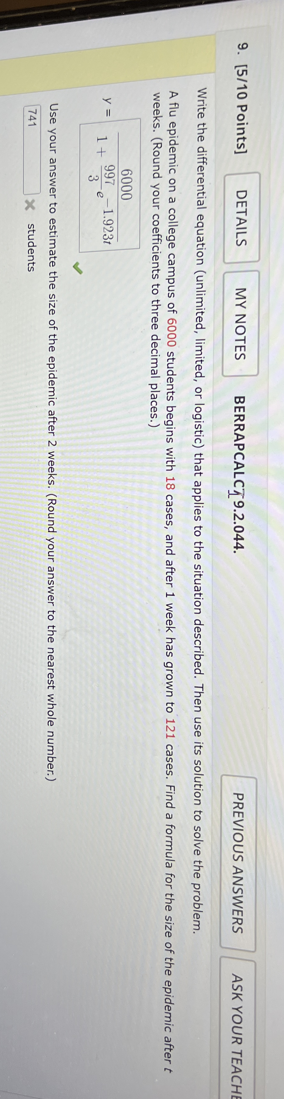 [ 5 / 1 0 Points ] BERRAPCALCT 9 . 2 . 0 4 4 .