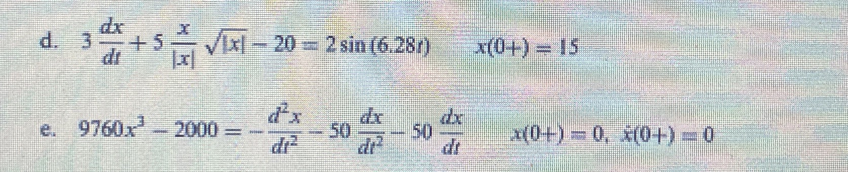 Using the D - operator method, get complete