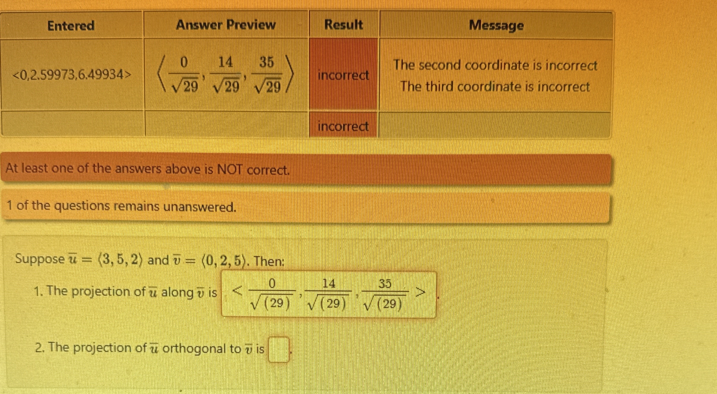 \ table [ [ Entered , Answer