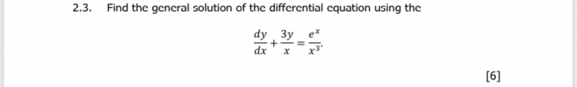 2 . 3 . Find the general solution of the