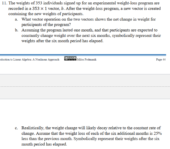 1 1 . The weights of 3 5 3 individuals signed up