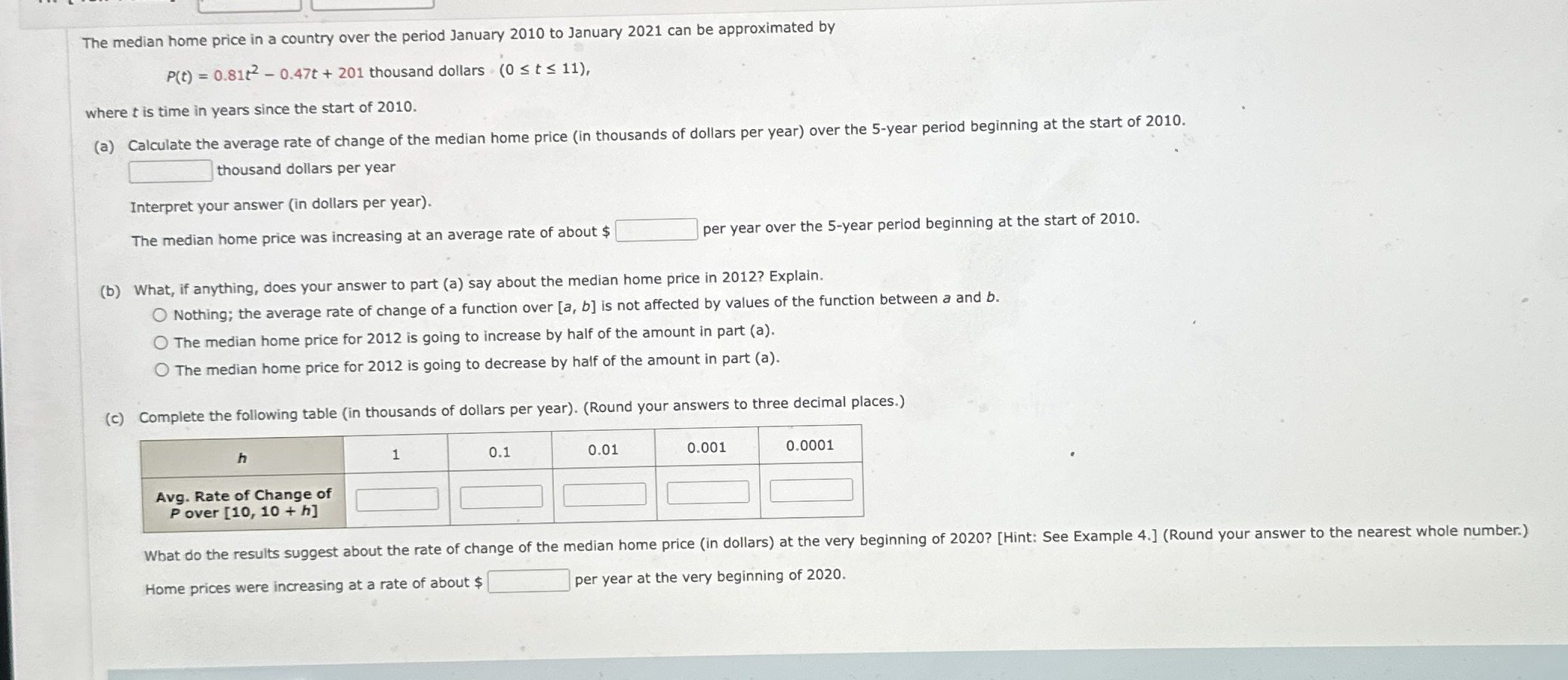 The median home price in a country over the