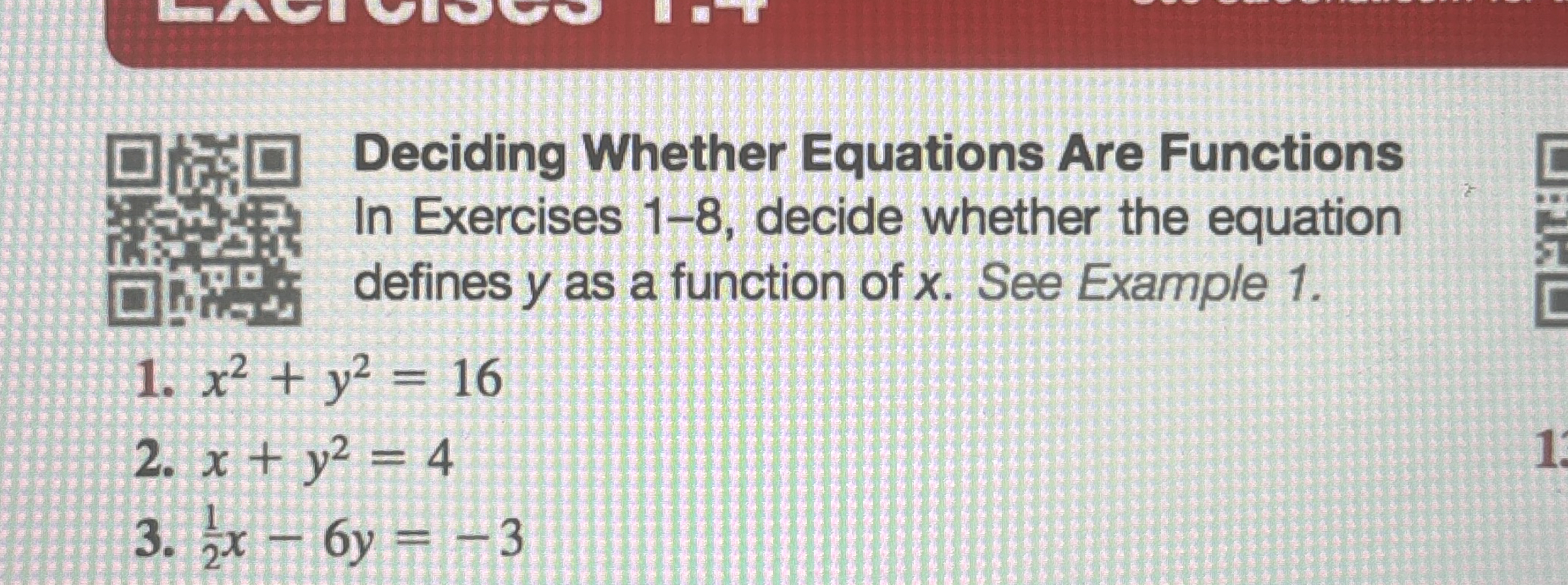 Deciding Whether Equations Are Functions decide