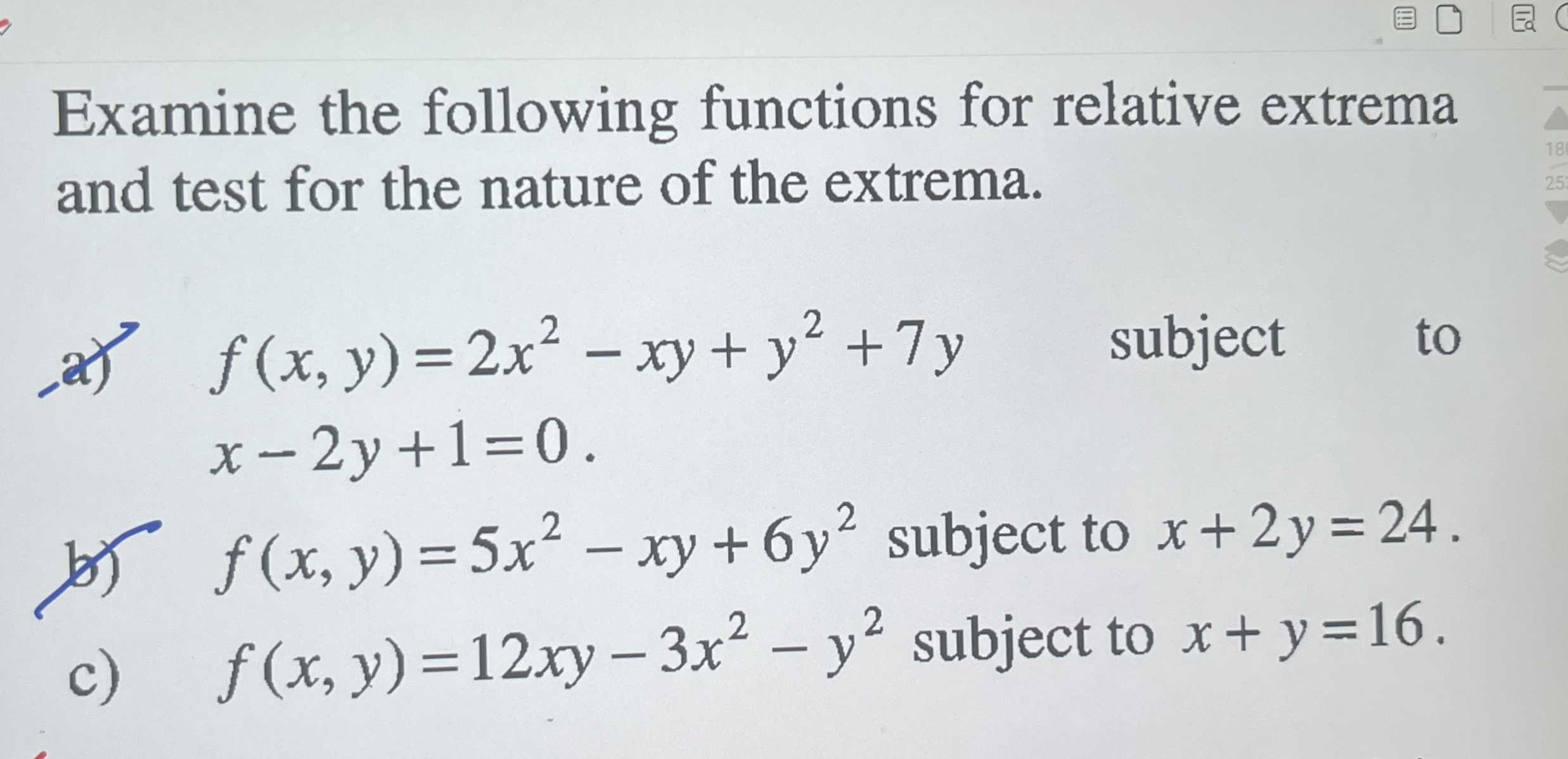 Examine the following functions for relative