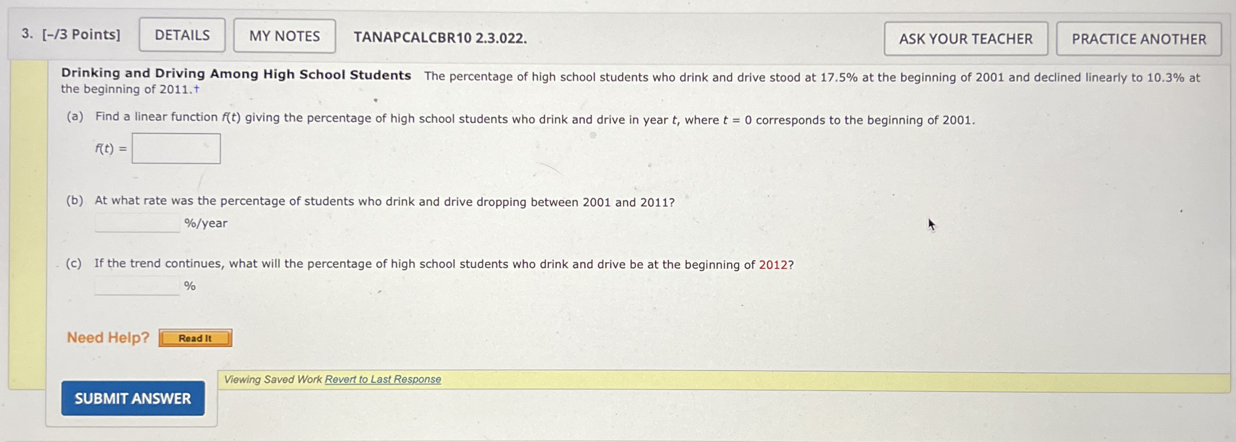 Drinking and Driving Among High School Students: